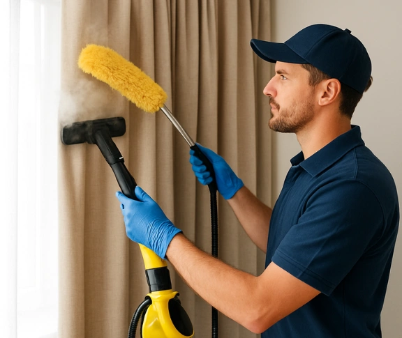 Trusted curtain steam cleaning technician Matty Curtain Cleaning macarthur-square-nsw QLD